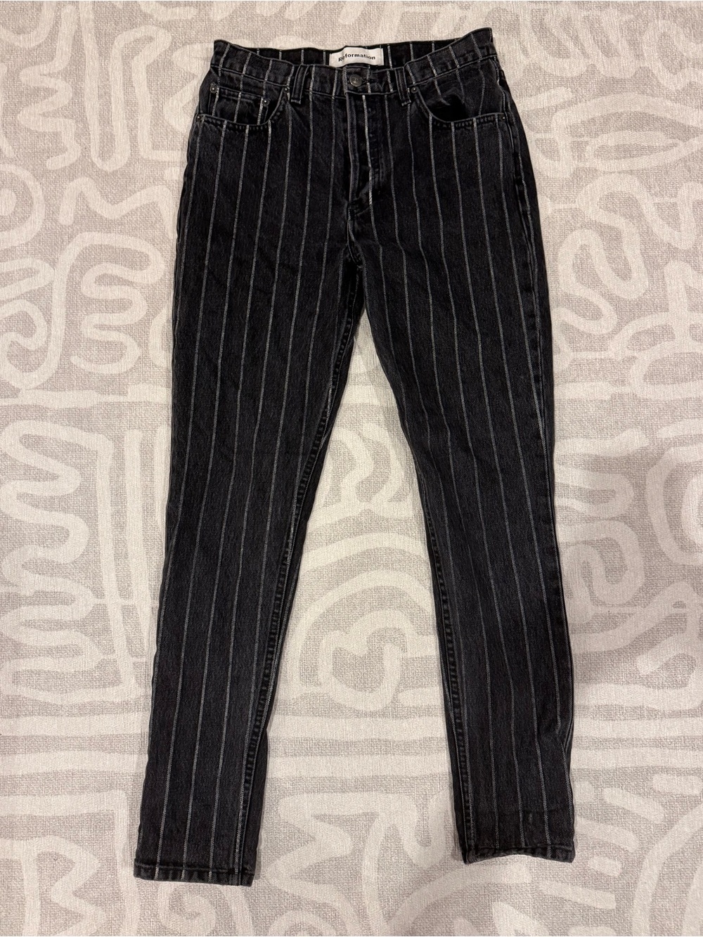Reformation Striped Jeans